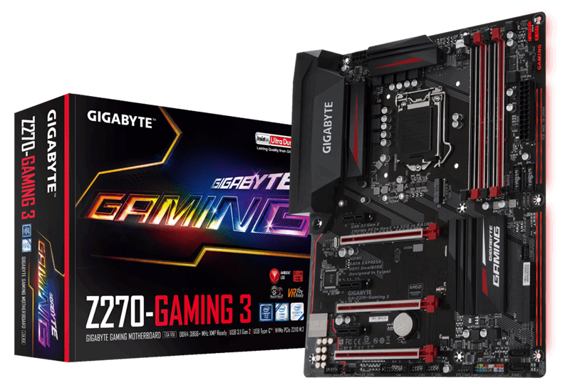 MAINBOARD GIGABYTE GA-Z270X-Gaming 3 SOCKET LGA1151 817S